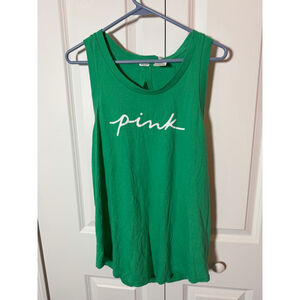 PINK Victoria's Secret Green Tank Top M